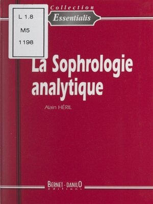 cover image of La sophrologie analytique